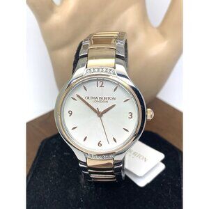 Olivia Burton Women's Watch 24000211 Quartz Rose Gold Silver Steel 34mm